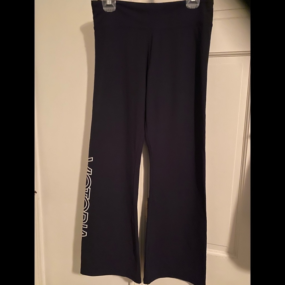Victoria Sport Navy Blue Yoga Pant Large Worn Once - Picture 2 of 8